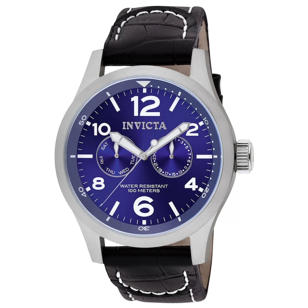 Invicta Men's 10490 I-Force Quartz Multifunction Blue Dial Watch