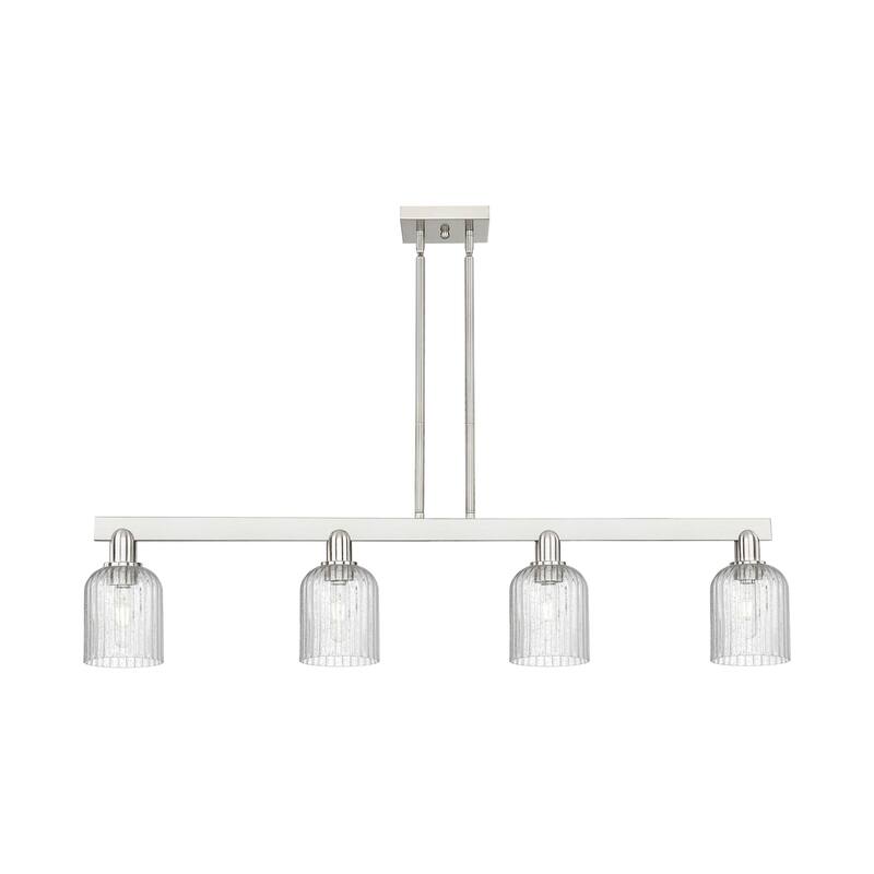 Innovations Lighting 716-4I-10-48 Bridal Veil Linear Bridal Veil 4 - Brushed Satin Nickel / Seedy