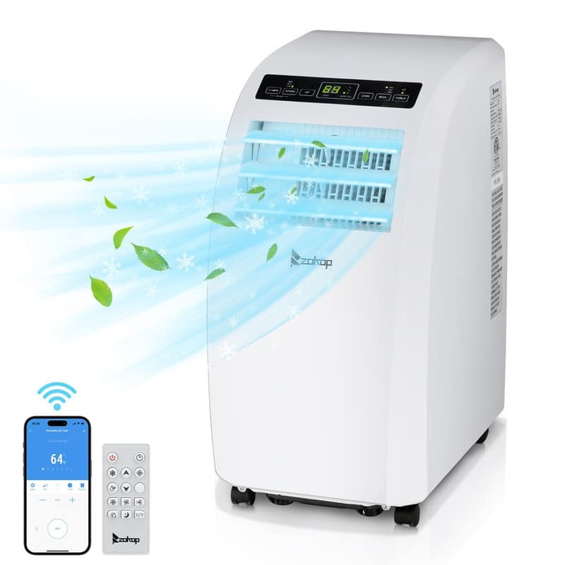 12000 BTU Portable Mobile Air Conditioner with WiFi Function