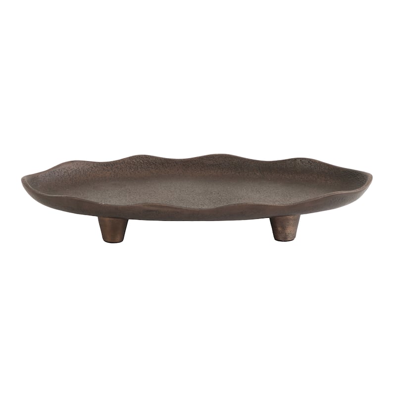 Kate and Laurel Alessia Oval Decorative Tray