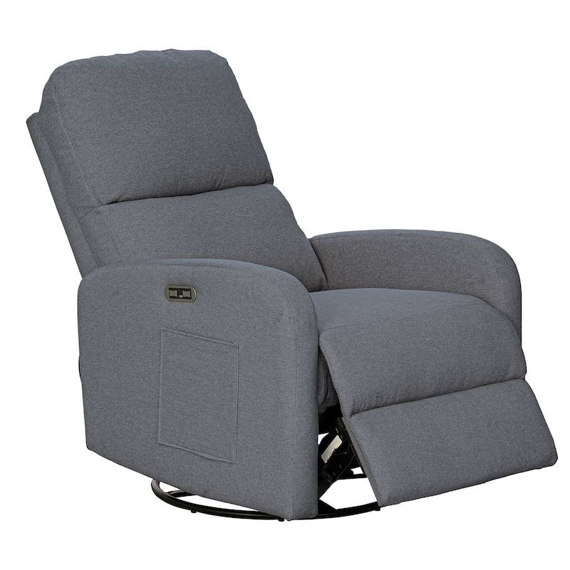 INK+IVY Dakota Power Recliner 3-in-1 with Swivel, Glider, USB Ports