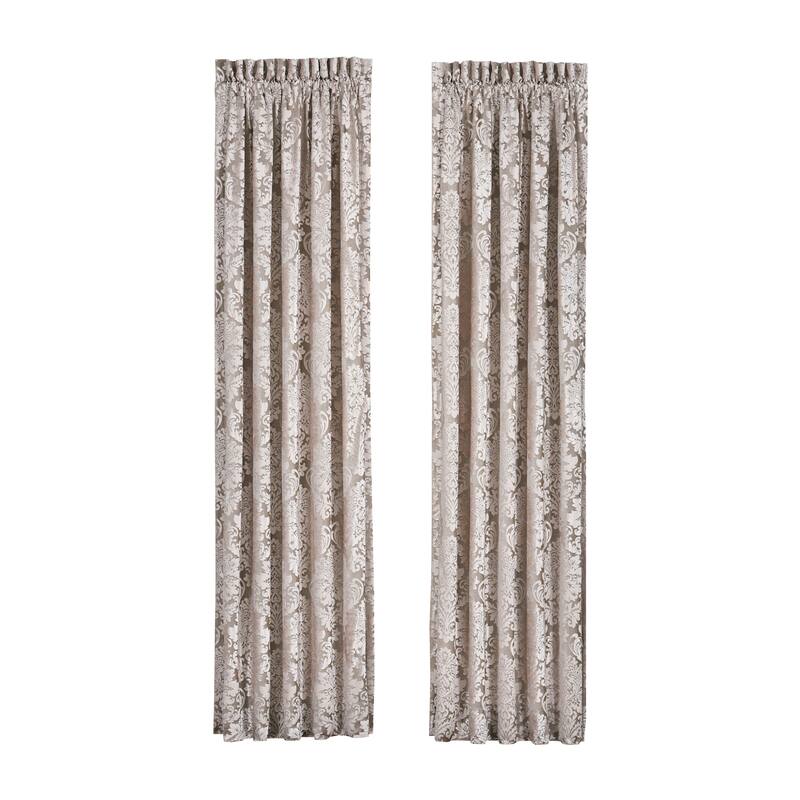J. Queen New York Bel Air Sand Window Panel Pair - 84 Inches - Sand