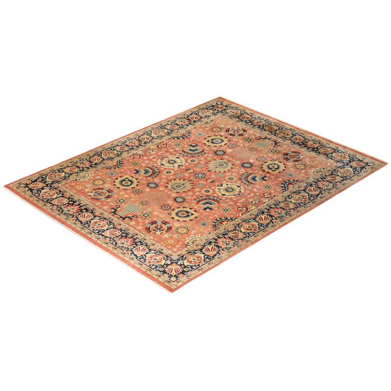 Mogul, One-of-a-Kind Hand-Knotted Area Rug - Pink, 8' 3" x 10' 5" - 8' 3" x 10' 5"