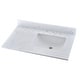preview thumbnail 7 of 16, BATHLET 36 inch White Bathroom Vanity Set with Carrara Marble Top Engineered Marble Top Right Rectangular Basin