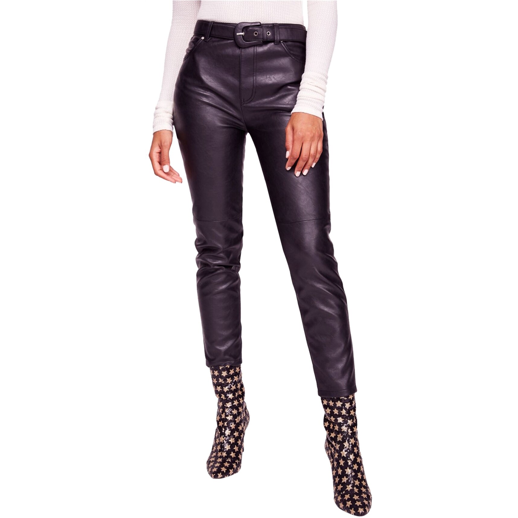 leather skinny fit jeans