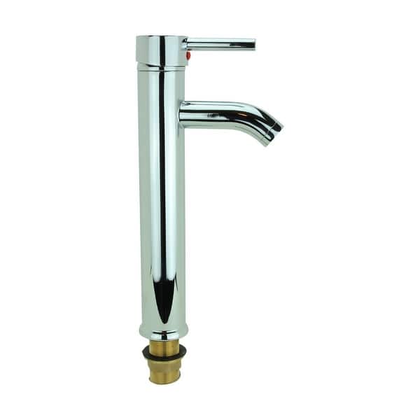 Bathroom Faucet Single Hole Handle Chrome Solid Brass 12 H