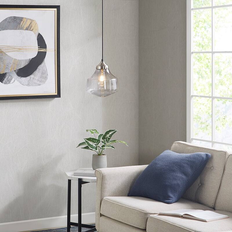 Elm Bell-Shaped Glass Pendant for livingroom,bedroom,and dining room