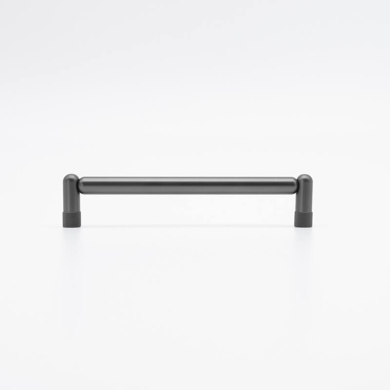 Hapny Home K572 Knurled 6" Center to Center Modern Industrial Luxury - Graphite