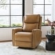preview thumbnail 5 of 111, Fiacro 30.31" Genuine Leather Wingback Swivel Rocker Recliner with Nailhead Trim