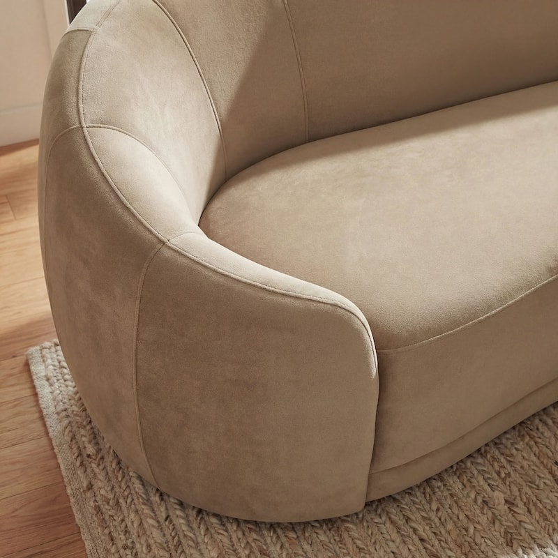 Contessa Curved Performance Velvet Sofa
