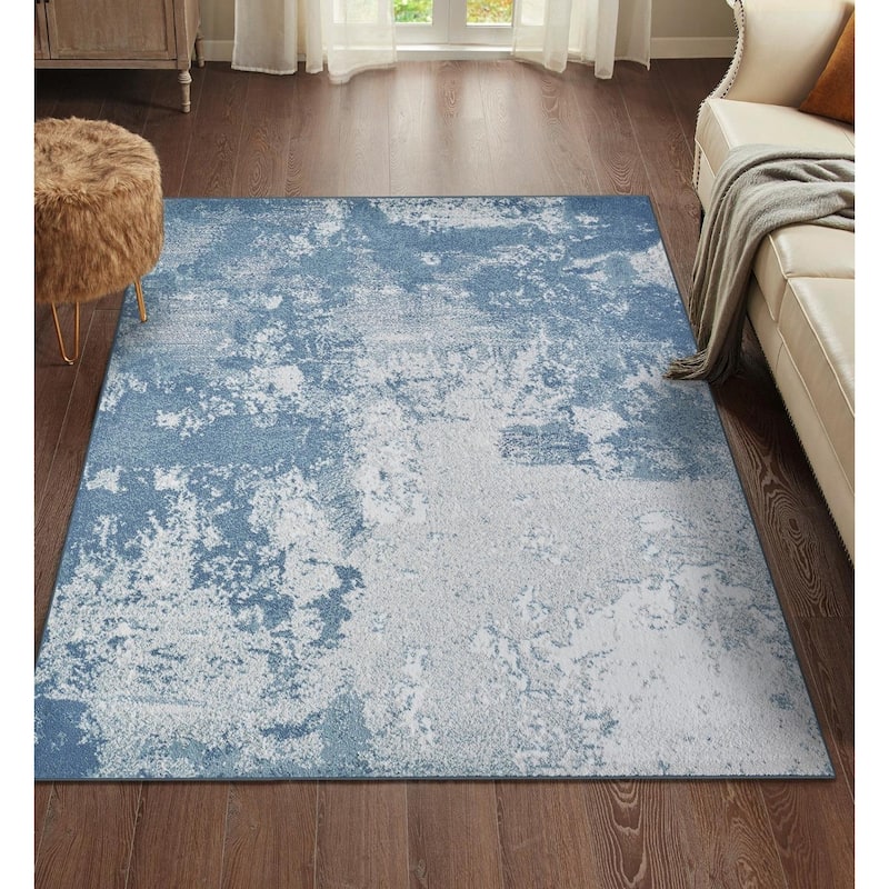 Luxe Weavers Abstract Distressed Modern Living Room Area Rug