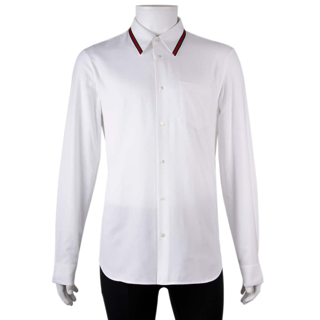 Gucci Oxford Cotton Shirt with Web