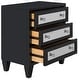 preview thumbnail 5 of 7, SAFAVIEH Marlon 3-Drawer Black Storage Chest