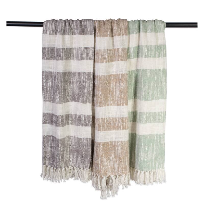 DII Slub Stripe Decorative Throw