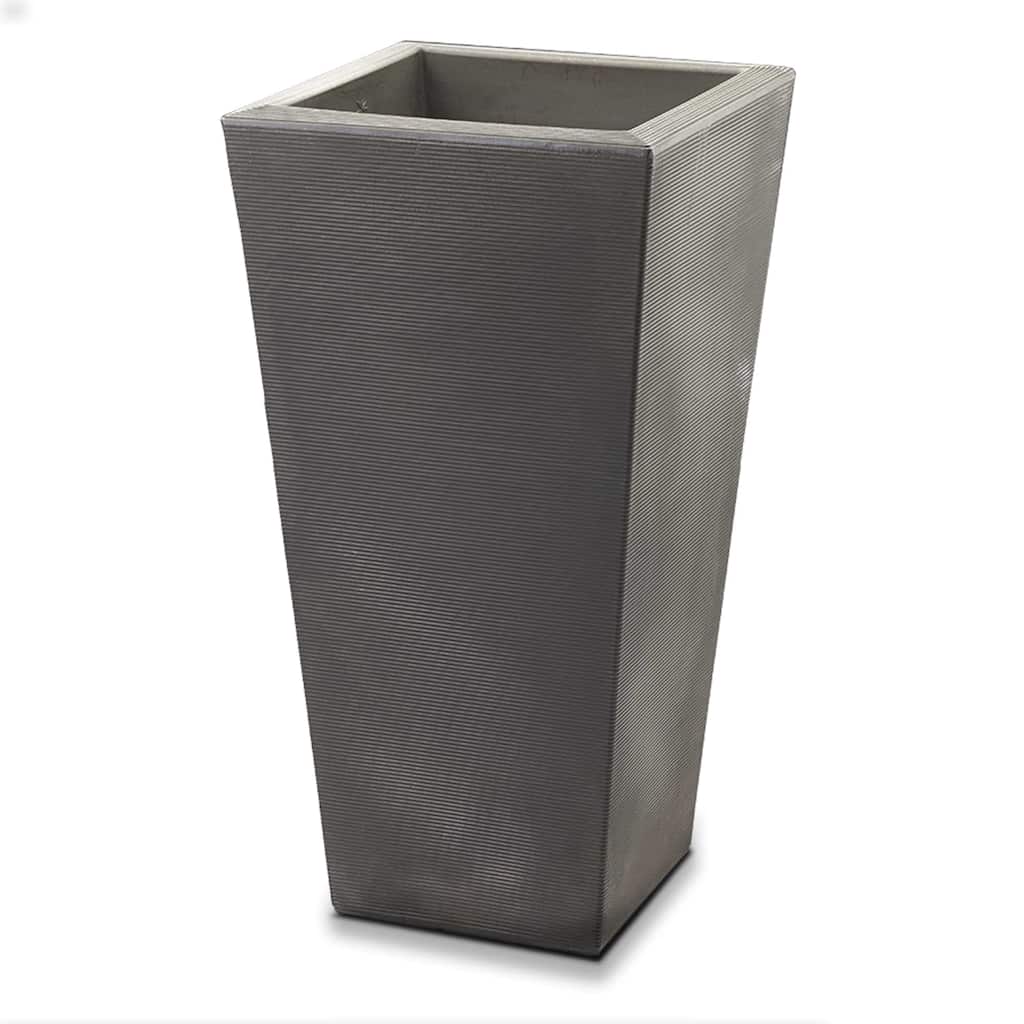 Bowery Indoor Outdoor Square Tall Plant Pot with Sand Cavity