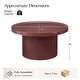 preview thumbnail 16 of 14, HULALA HOME Modern Round Coffee Table with Enamel Finish