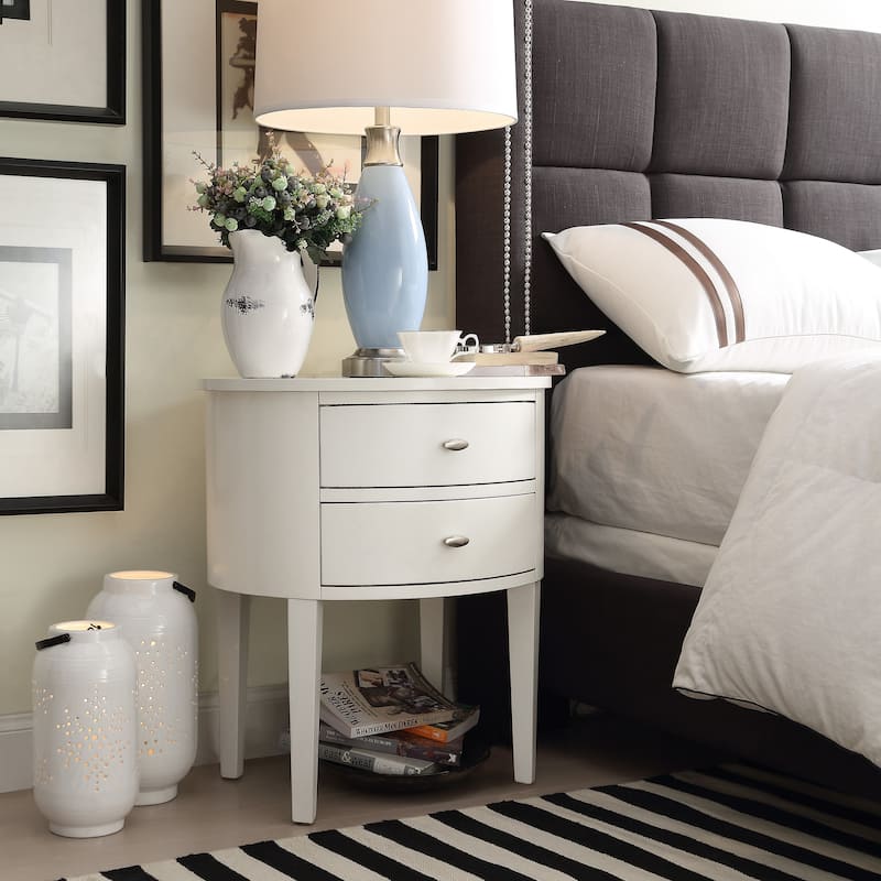 Aldine 2-drawer Oval Accent Table by iNSPIRE Q Bold