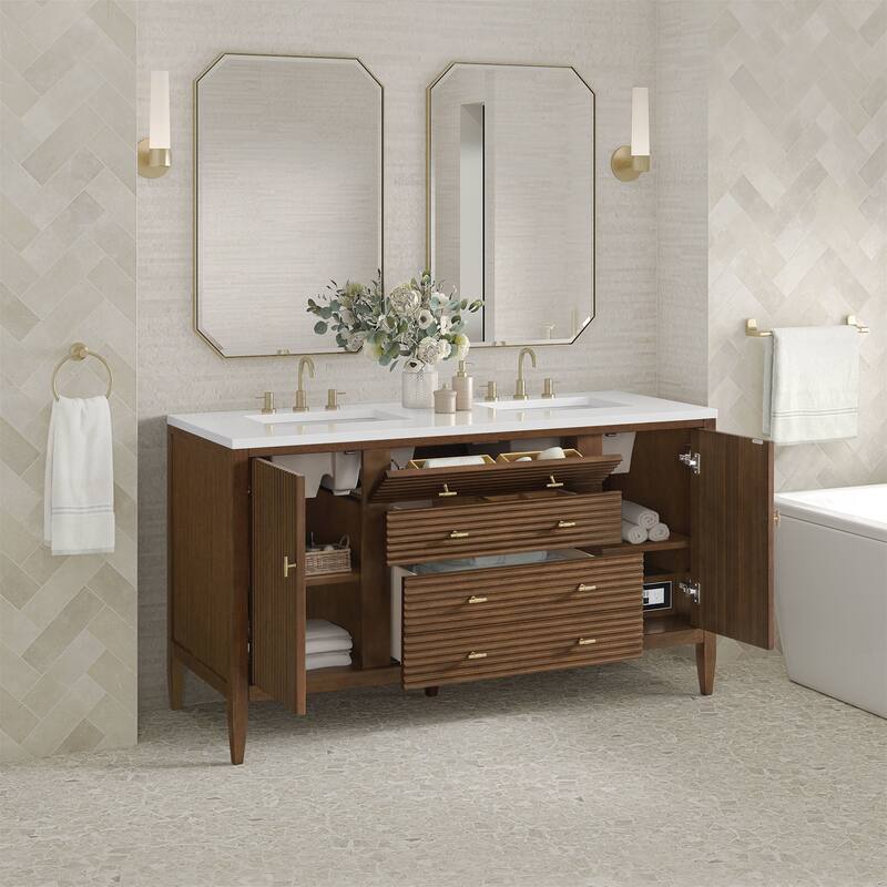 James Martin Vanities 485-V60D-M Myrrin 60" Free Standing Double Basin