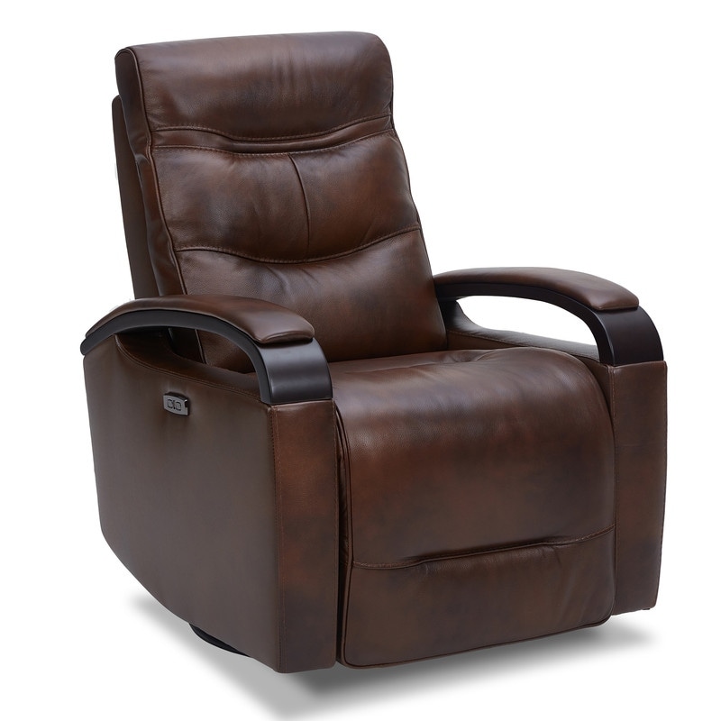 Regan Leather Power Recliner Swivel Glider Rocker with Power