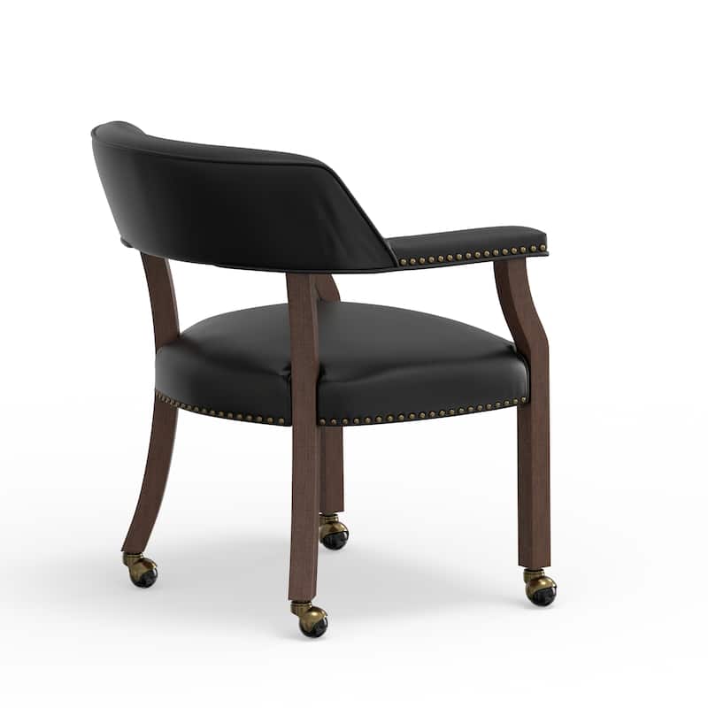 Holliday Dining and Game Chair in Walnut Finish