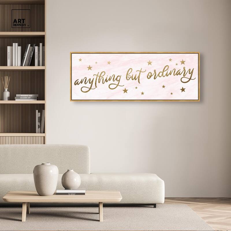 Ordinary Gold Panoramic Canvas by Art Remedy