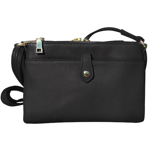 Womens Concealed Carry Gun Purse Small Leather Crossbody Bag CCW Handbag Clutch - One Size