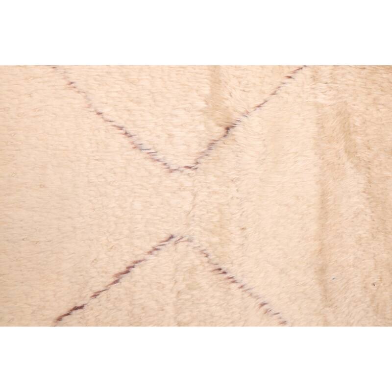 ECARPETGALLERY Hand-knotted Pak Finest Marrakesh Cream Wool Rug - 4'2 x 6'0