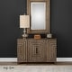 preview thumbnail 8 of 6, Uttermost Layton 48 1/2 Inch Wide Fir Veneer Cabinet with Two Doors by