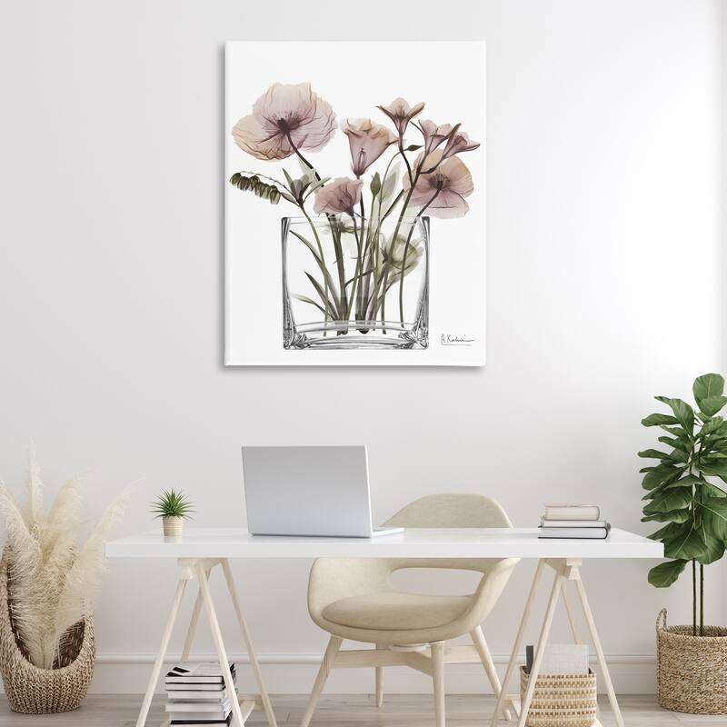 Stupell Modern Translucent Flowers Canvas Wall Art Design By Albert Koetsier