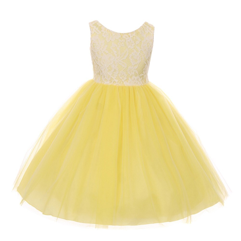 girls yellow easter dress
