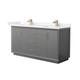 Option Dark Gray / Carrara Cultured Marble Top / Satin