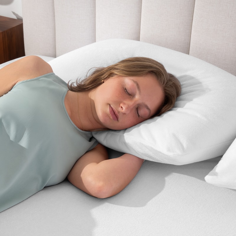 Bare Home Waterproof Pillow Protector 2-Pack, Cotton Terry, Vinyl Free