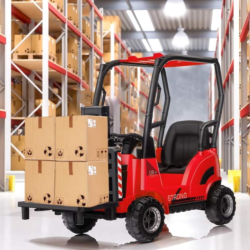 12V Kids Ride on Forklift Car with Tent