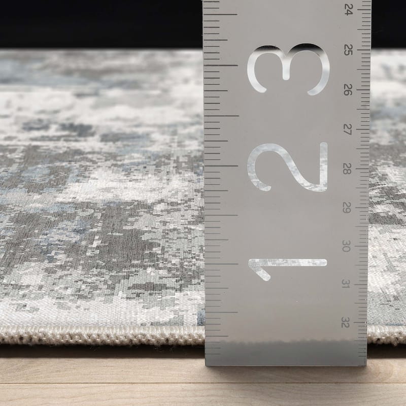 Well Woven Abstract Marrakech Modern Brushstroke Flat-Weave Rug