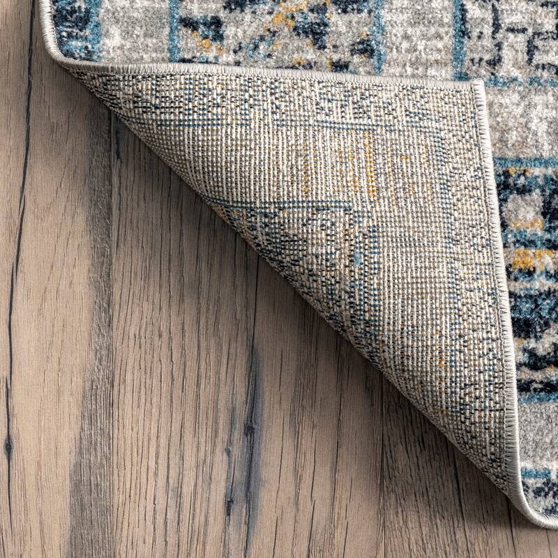 Nuloom Sarai SpinClean Machine Washable Distressed Diamond Area Rug