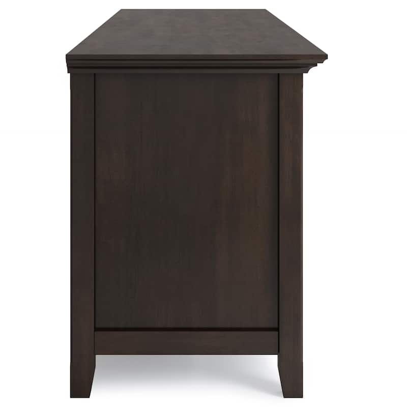 WYNDENHALL Halifax 72 inch Wide Solid Wood Transitional TV Stand - 72"w x 19"d x 26" h