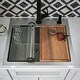 preview thumbnail 8 of 9, Karran Elite WST-22-PK1 Top Mount 25" Single Bowl Stainless Steel Workstation Kitchen Sink with Deeper Bowl