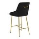 preview thumbnail 5 of 10, Dalton Farm Counter Chair Black & Gold - N/A