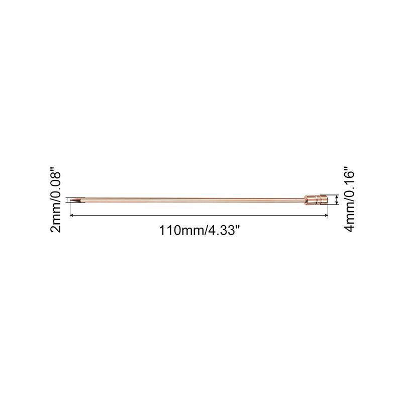 Metal Cocktail Toothpicks Cylinder Drink Picks Cocktail Skewers 5Pcs - 4.3" - Rose Gold