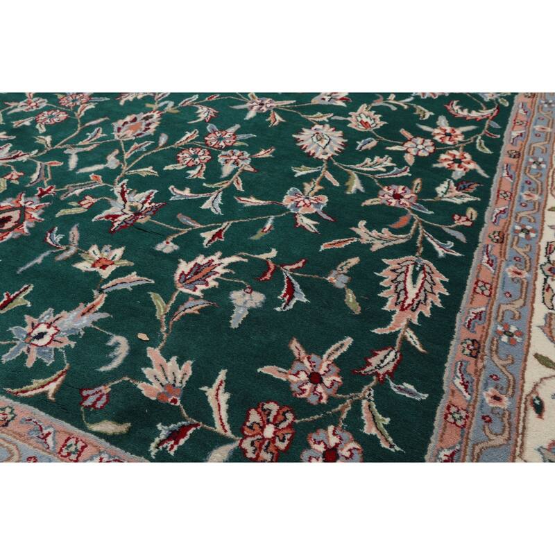 8x10 Hand Knotted Wool Emerald Jahan Old Plush Pile Pande Cameron Rug - 8' x 10'