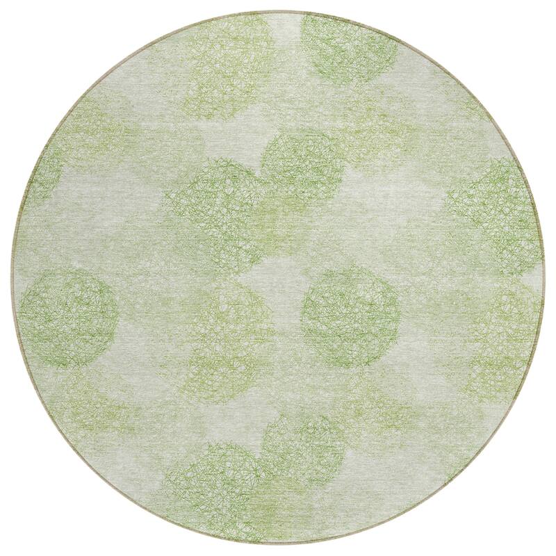 Machine Washable Indoor/ Outdoor Boho Sphere Chantille Rug