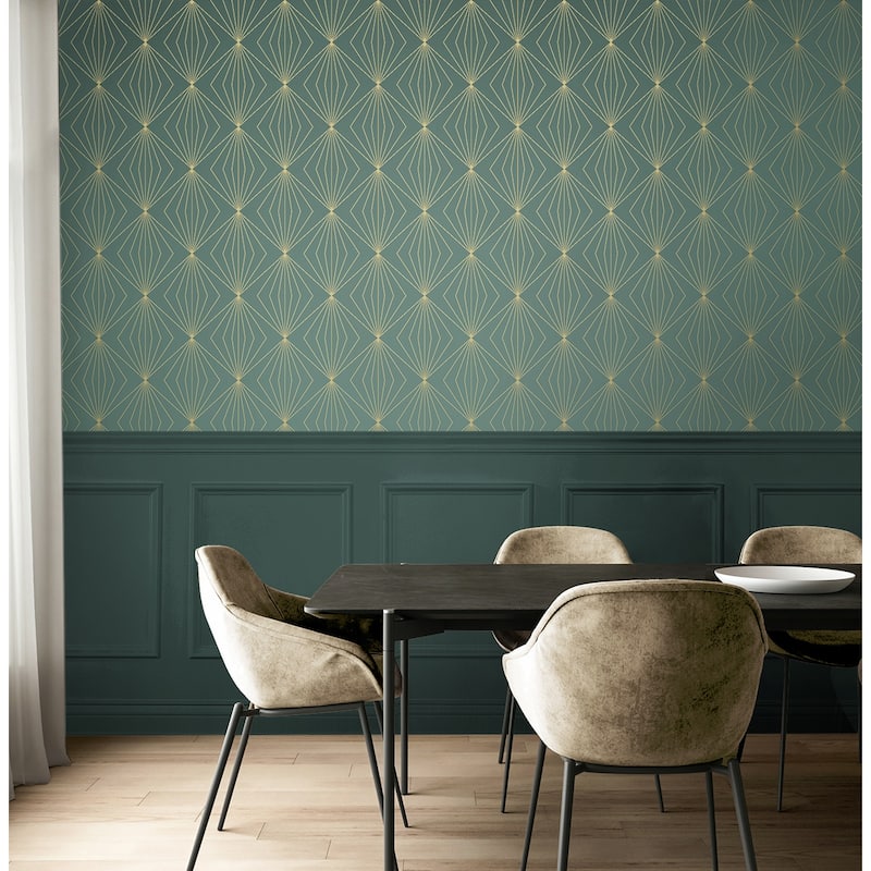Seabrook Designs Diamond Vector Non-Woven Unpasted Wallpaper