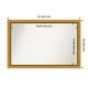 preview thumbnail 119 of 143, Townhouse Gold Framed Non-Beveled Custom Wall Mirror, Bathroom Vanity Mirror Outer Size: 41.75 x 27.75