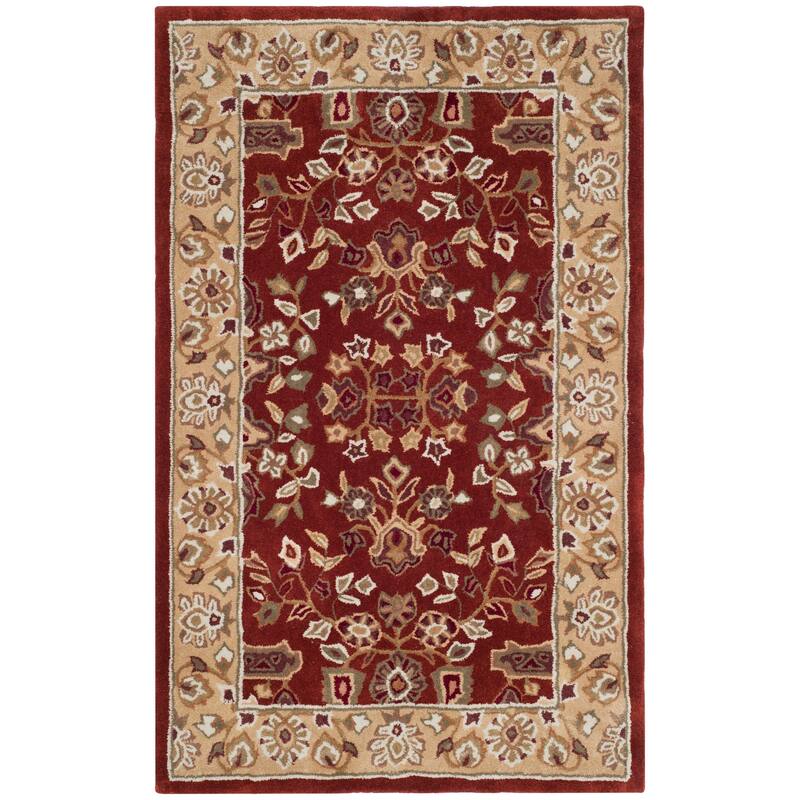 SAFAVIEH Handmade Total Performance Nere Oriental Rug - 3' x 5' - Rust/Green