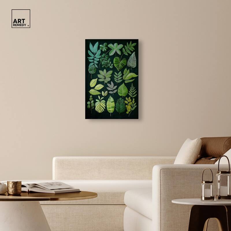 Leaf Library II Canvas by Art Remedy, Gallery Wrapped