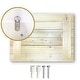 preview thumbnail 5 of 3, Designart "Beach Photo Footprints In V" Nautical & Beach Print on Natural Pine Wood