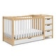 preview thumbnail 24 of 35, Graco Remi 4 in 1 Convertible Crib & Changer with Premium Foam Crib and Toddler Mattress White/Natural