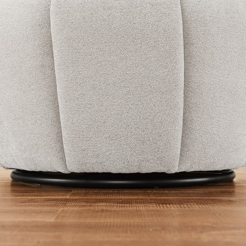 Art Leon Modern Swivel Barrel Chair