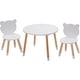 preview thumbnail 4 of 6, UTEX Kids Wood 3-piece Table and Chair Set