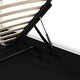preview thumbnail 12 of 45, Queen Size Upholstered Platform Bed with a Hydraulic Storage System